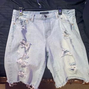 Aeropostale Ripped Jean Shorts